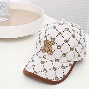 Children's Embroidered Bear Baseball Cap Visor